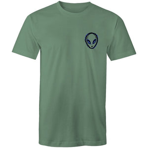 Men's Blue Alien Pocket T-shirt