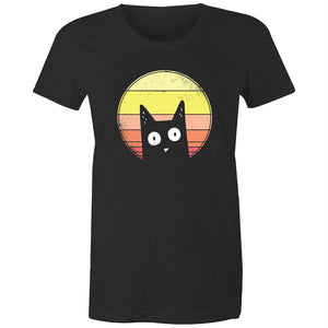 Women's Curious Cat T-shirt