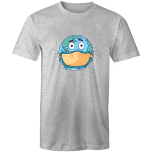 Men's Face Mask Earth T-shirt
