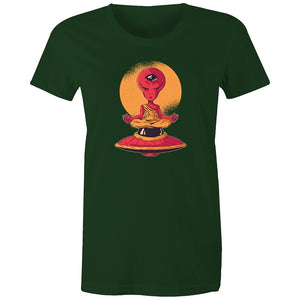 Women's Meditating Alien T-shirt