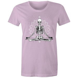 Women's Meditating Skeleton T-shirt