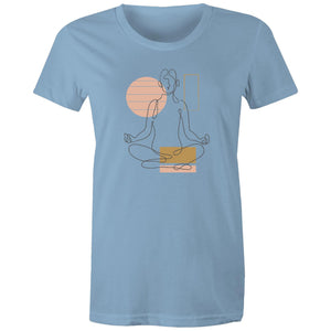 Women's Yoga Line Art T-shirt