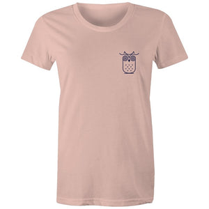 Women's Awake Owl Pocket T-shirt