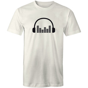 Men's Music Head Phones Sound Bar T-shirt