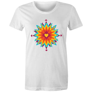 Women's Abstract Heart T-shirt