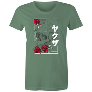 Women's Japanese Styled Skull T-shirt