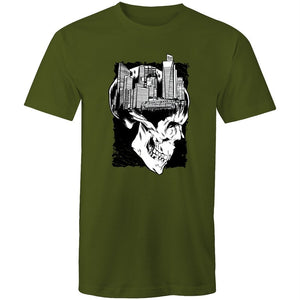Men's City Skull Creative T-shirt