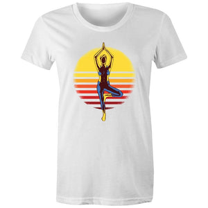Women's Yoga Sunset T-shirt