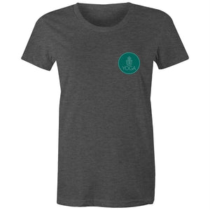 Women's Yoga Logo Pocket Print T-shirt