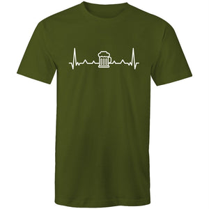 Men's Beer Heart Beat T-shirt
