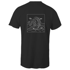 Men's Geometric Ocean Waves T-shirt