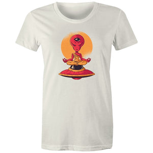 Women's Meditating Alien T-shirt