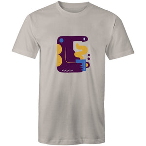 Men's Abstract Coffee Making Monster T-shirt