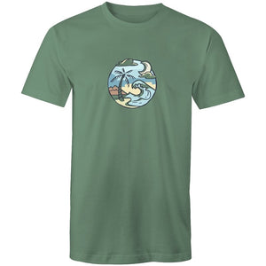 Men's Hand Drawn Beachside T-shirt