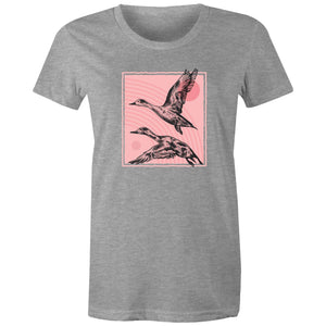 Women's Hand Drawn Ducks T-shirt