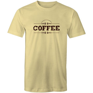 Men's Coffee Lettering T-shirt