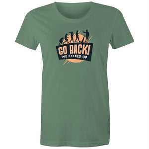 Women's Funny Go Back T-shirt
