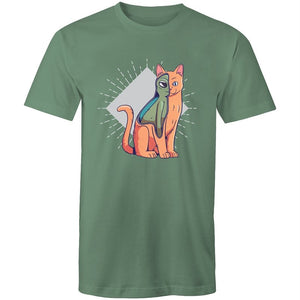 Men's Abstract Cat Alien T-shirt