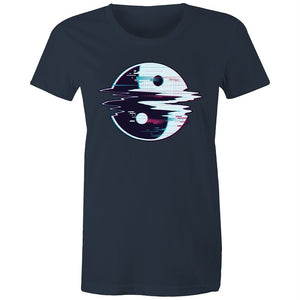 Women's Glitching Yin Yang T-shirt