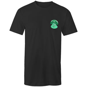 Men's Long Styled Charming Mushroom Pocket T-shirt