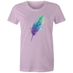Women's Watercolour Feather T-shirt
