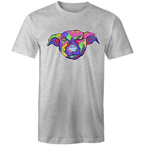 Men's Trippy Multi-Colour Dog T-shirt