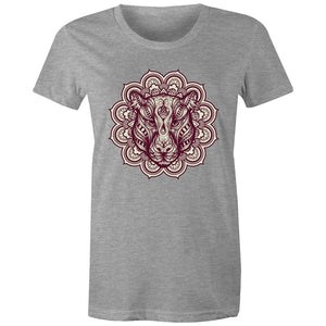 Women's Mandala Lotus Jaguar T-shirt