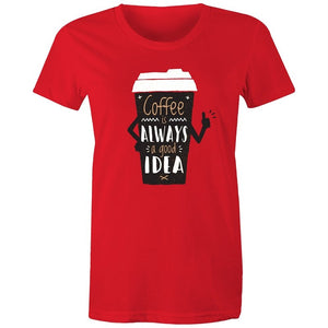 Women's Coffee Is Always A Good Idea T-shirt