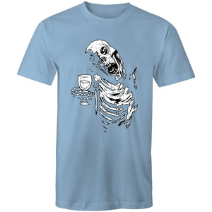 Men's Funky Drinking Skeleton T-shirt
