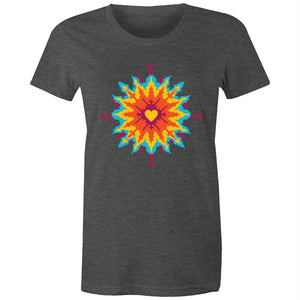 Women's Abstract Heart T-shirt