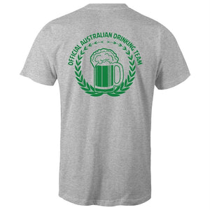 Men's Australian Drinking Team (Front + Back Print) T-shirt
