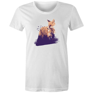 Women's Fox In Forest T-shirt