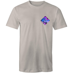 Men's Purple Wave Hippie House Pocket T-Shirt