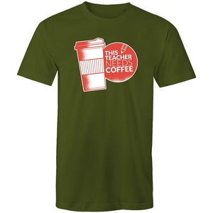 Men's This Teacher Needs Coffee T-shirt