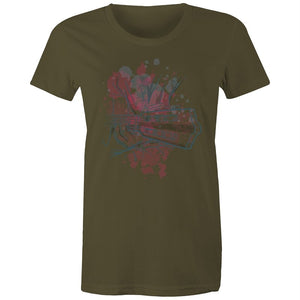 Women's Watercolour Guitar T-shirt