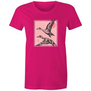 Women's Hand Drawn Ducks T-shirt