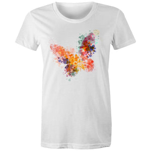 Women's Watercolour Butterfly T-shirt