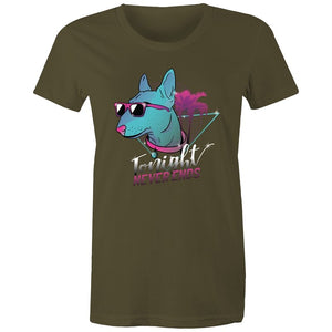 Women's Retro Tonight Never Ends T-shirt