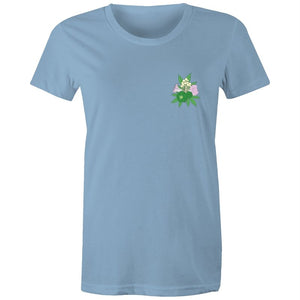 Women's Psychedelic Plant Pocket T-shirt