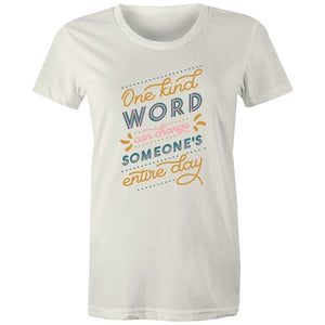 Women's Kind Words Quote T-shirt