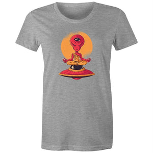 Women's Meditating Alien T-shirt
