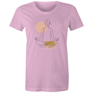 Women's Yoga Line Art T-shirt