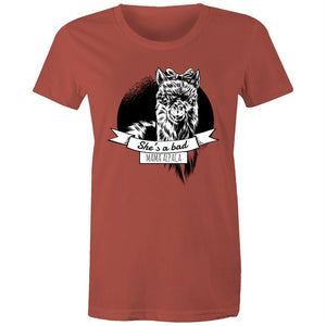 Women's She's A Bad Mama Alpaca T-shirt