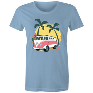 Women's Beach Kombi Van T-shirt