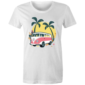 Women's Beach Kombi Van T-shirt