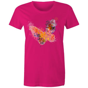 Women's Watercolour Butterfly T-shirt