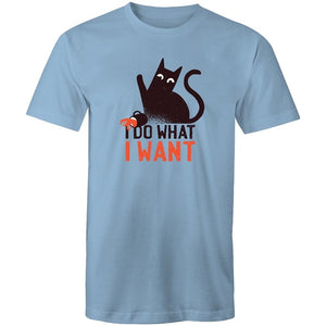 Men's Funny I Do What I Want Cat T-shirt