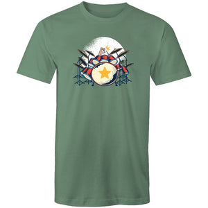 Men's Drum Kit Triangle T-shirt