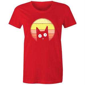 Women's Curious Cat T-shirt