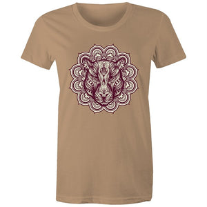 Women's Mandala Lotus Jaguar T-shirt